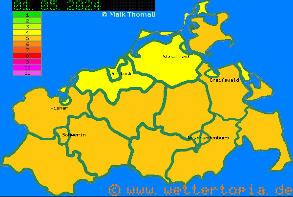 Schneehöhen für Mecklenburg-Vorpommern