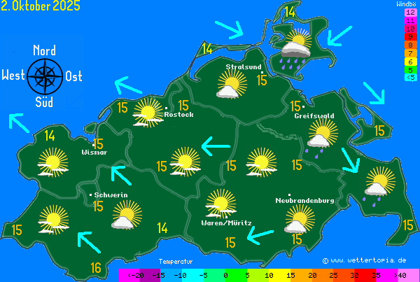 Wetterkarte MV