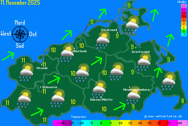 Wetterkarte MV